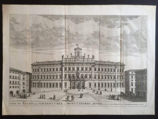 Mortier, Pierre: Veue du Palais de la Grand Curia au Mont Citorio a Rome