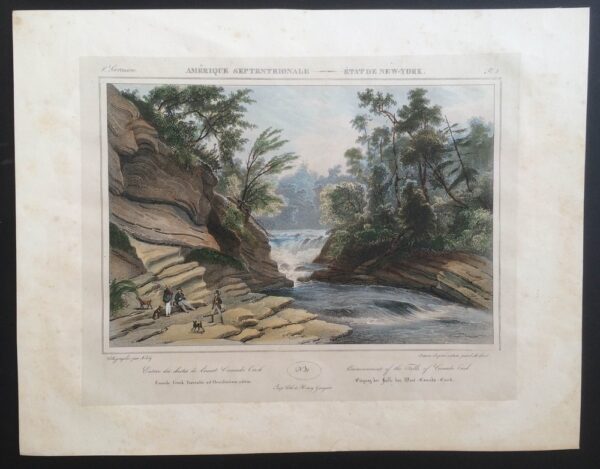 Milbert, Jacques: Commencement of the Falls of Canada Creek