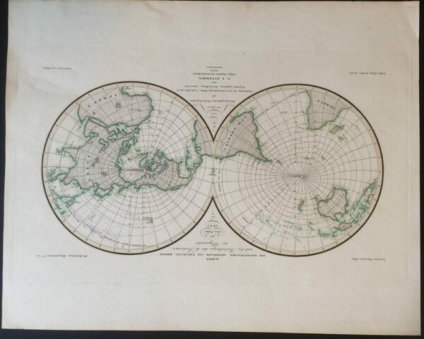 Karte der Magnetischen Meridiane und Parallel-Kreise