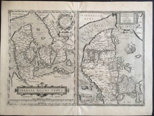 Ortelius, Abraham: Daniae Regni Typus