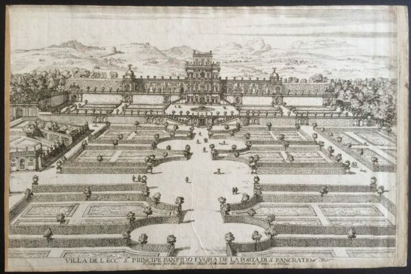 Barrière, Dominique: Villa de l'Ecc. S. Principe Panfilio fuora de la porta di S. Pancratio (La villa Doria Pamphilj)