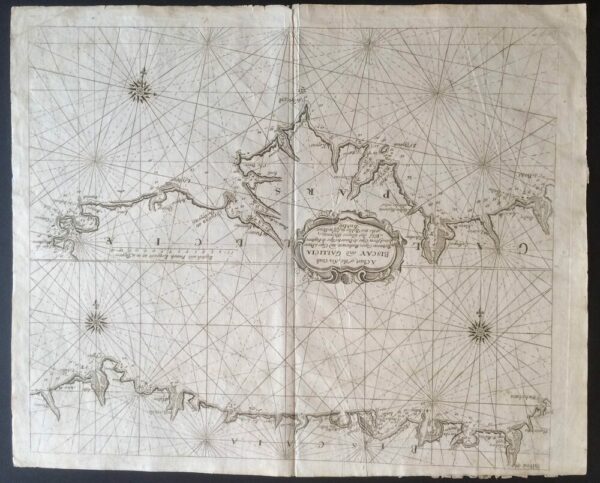 Grierson, G.: A Chart of the Sea Coasts Biscay and Gallicia Between Cape de Machicaca and Cape de Pinas and from Cape de Pinas to Cape de Finisterre