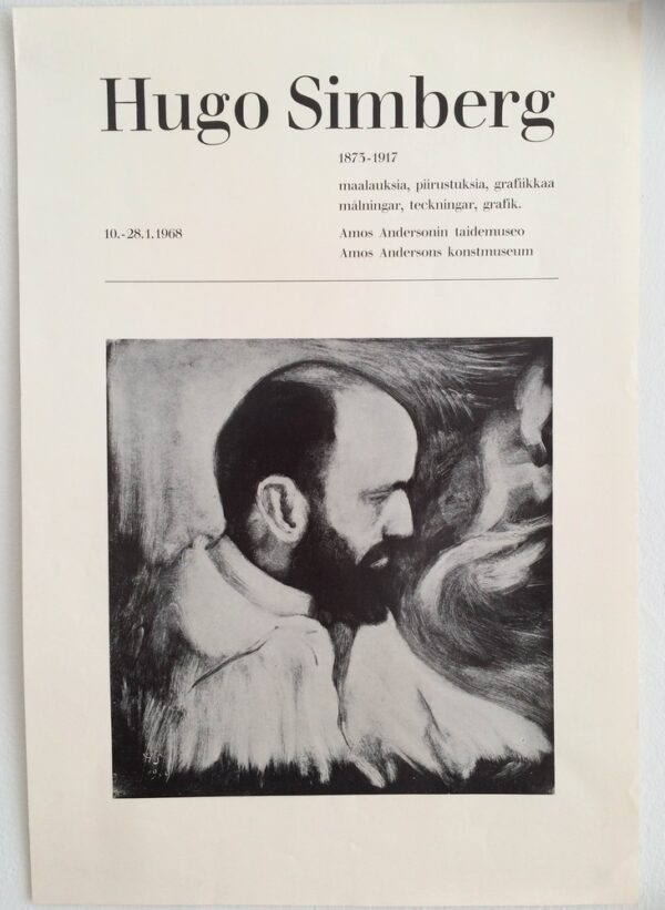 Hugo Simberg. 1875-1917. maalauksia, piirustuksia, grafiikkaa. målningar, teckningar, grafik. 10.-28.1.1968.