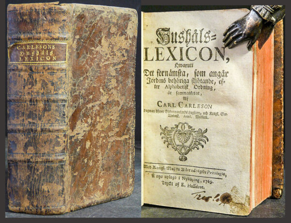 CARL CARLESON Hushåls-lexicon (1769)