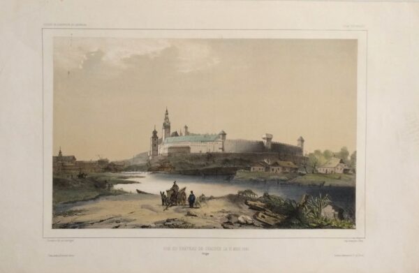 Lauvergne, Barthélémy: Vue de château de Cracovie, le 17 mars 1840
