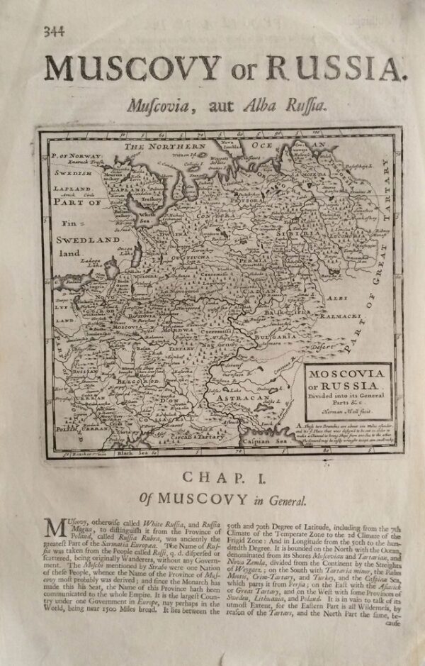 Moll, Herman: Muscovy or Russia. Muscovia, aut Alba Russia