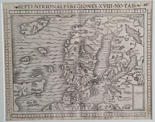 Sebastian Münster Septentrionales Regiones XVIII (1577)