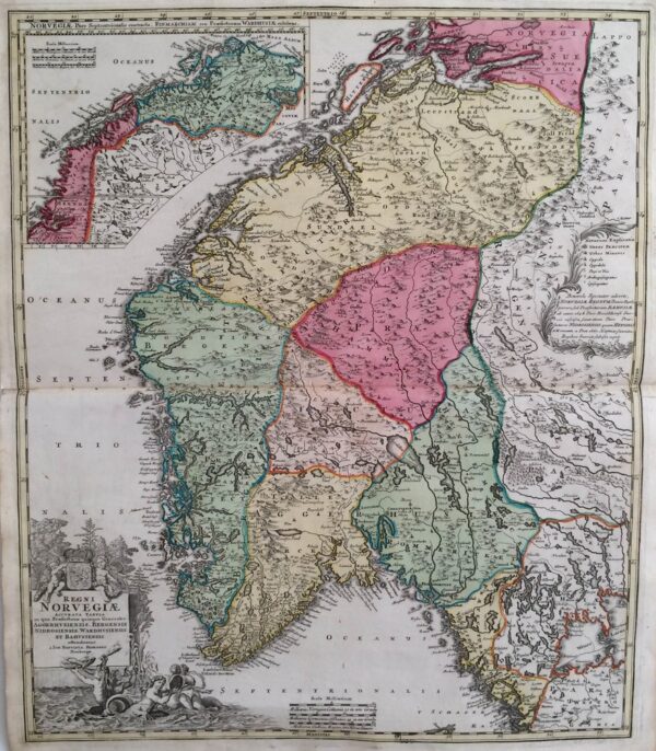 Homann, Joh. Bapt.: Regni Norvegiae accurata tabula