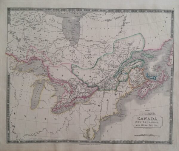HALL SIDNEY Canada, New Brunswick and Nova Scotia (1830)