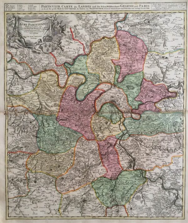 Homann, Joh. Bapt.: Agri Parisiensis Tabula Particularis