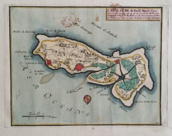 de Fer, Nicholas: L'Isle de Ré de Basse Marée