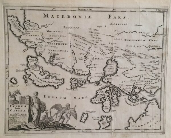 Cluverius, P.: Epirus hodie Canina cum Maris Ionii Insulis Corcyra seu Corfu Cephalenia seu Cefalogna etc.