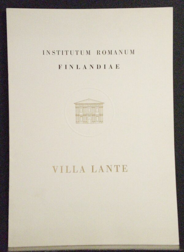 Villa Lante avajaiskutsu 1954