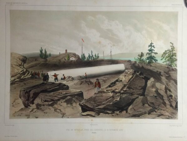 B. LAUVERGNE Vue de Pyterlax, prise des carrières, le 18 novembre 1839