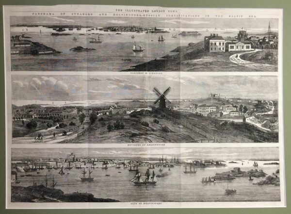 Panorama of Sveaborg and Helsingfors (1855)