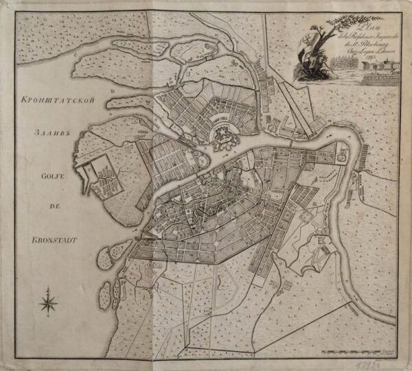 Thoenert: Plan de la Residence Imperiale de St. Petersbourg