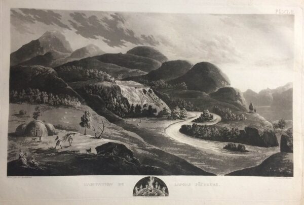 A. F. SKJÖLDEBRAND Habitation de Lapons Pêcheurs (1802)
