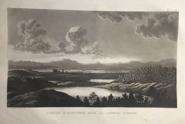 A. F. SKJÖLDEBRAND L'eglise d'Enontekis dans la Laponie Suedoise (1802)