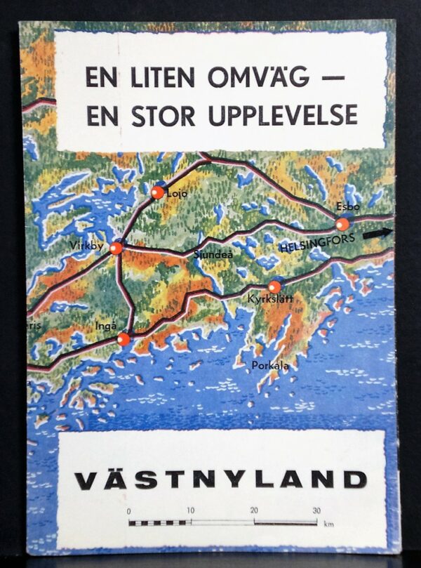 En liten omväg - en stor uplevelse. Västnyland - *topografia - suomi