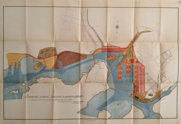 Lassenius, K. A.: Ehdotus Turun sataman laajentamiseksi. Turun Satamarakennuskonttori Maaliskuussa 1929