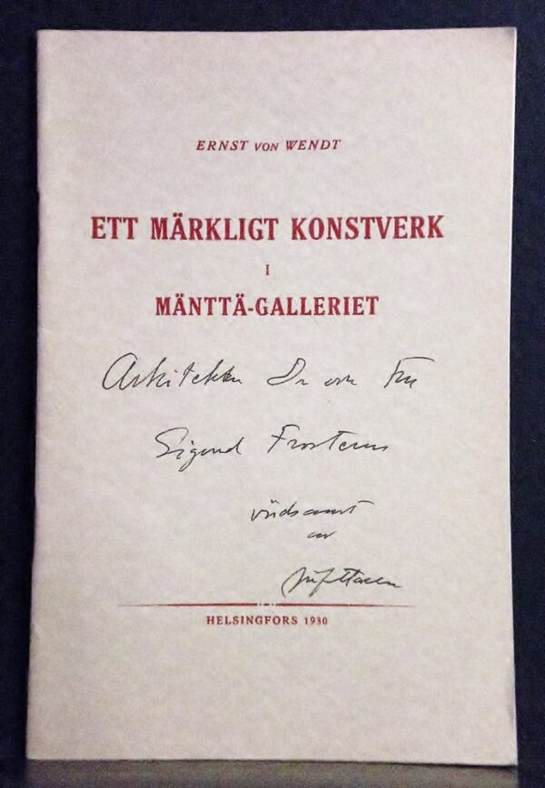 Ett märkligt konstverk i Mänttä-galleriet