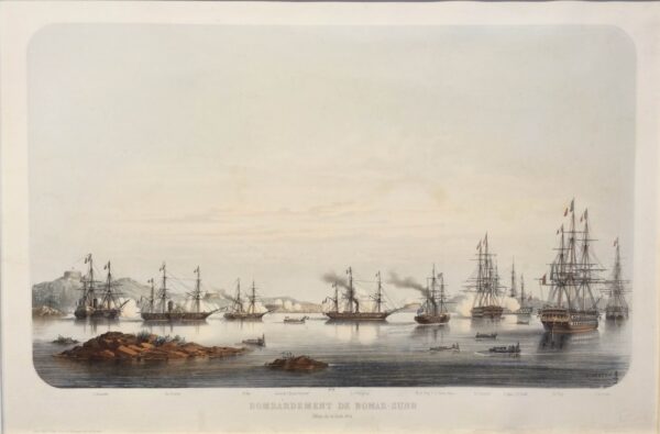 Le Breton: Bombardement de Bomar-Sund. Affaire de 15 Août 1854. ( Bomarsund ) - historiallisia