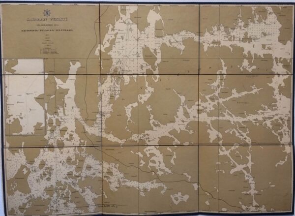 Saimaan vesistö. Hätinvirta - Puumala - Oulunsaari (1922)