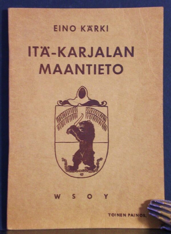 EINO KÄRKI Itä-Karjalan maantieto (1942)