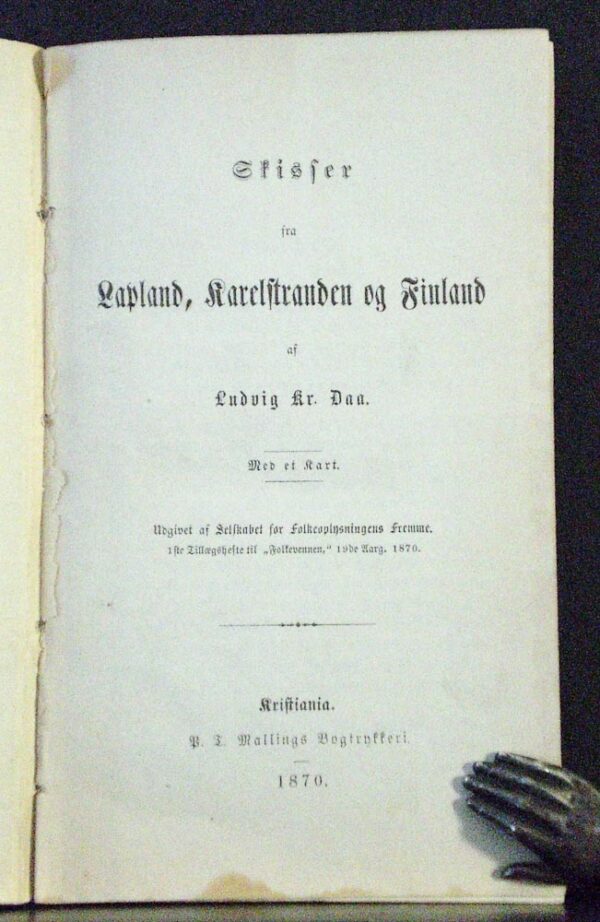 Skisser fra Lapland, Karelstranden og Finland af Ludvig Kr. Daa (1870)