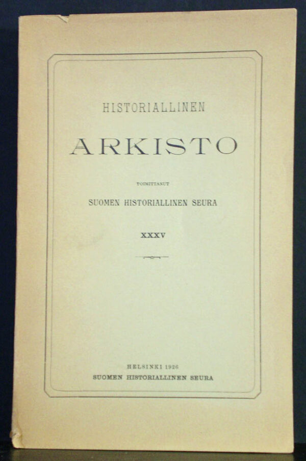 Gabriel Nikander Finlands äldre järnindustri (1926)