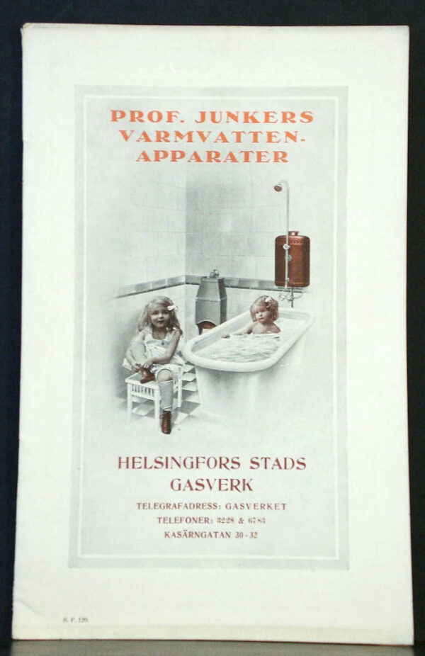 Prof. Junkers varmvattenapparater (1910)