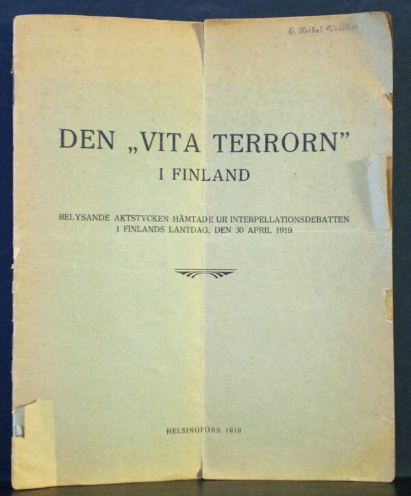 Den "vita terrorn" i Finland (1919)