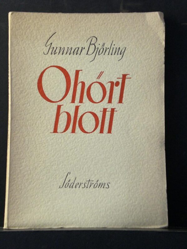 Gunnar Björling Ohört blott (1948)