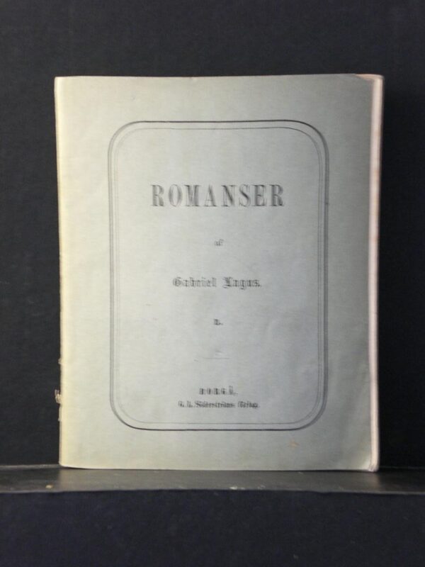 Gabriel Lagus Romanser (1865)