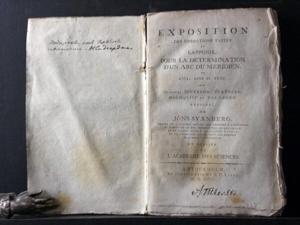 Exposition des opérations faites en Lapponie, pour la détermination d'un arc du mèridien en 1801, 1802 et 1803