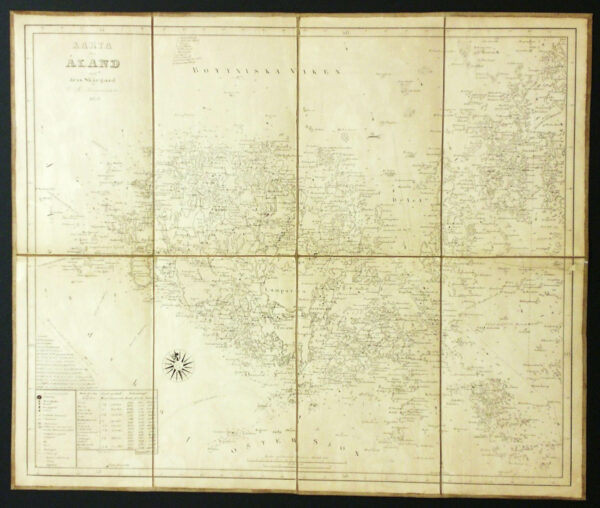 [19th century] V.R. Brummer: Karta öfver Åland med dess skärgård (1839)