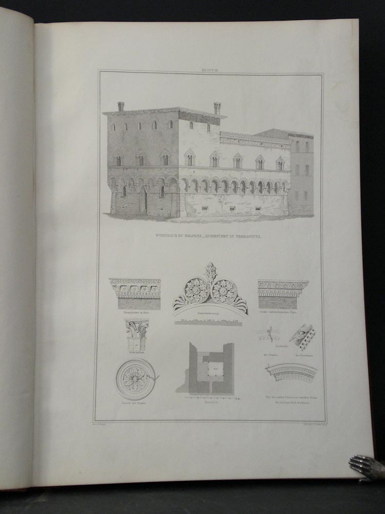 Runge, L.: Beitraege zur kenntniss Backstein-Architektur Italiens nach seinen Reiseskizzen herausgegeben + neue Folge - arkkitehtuuri