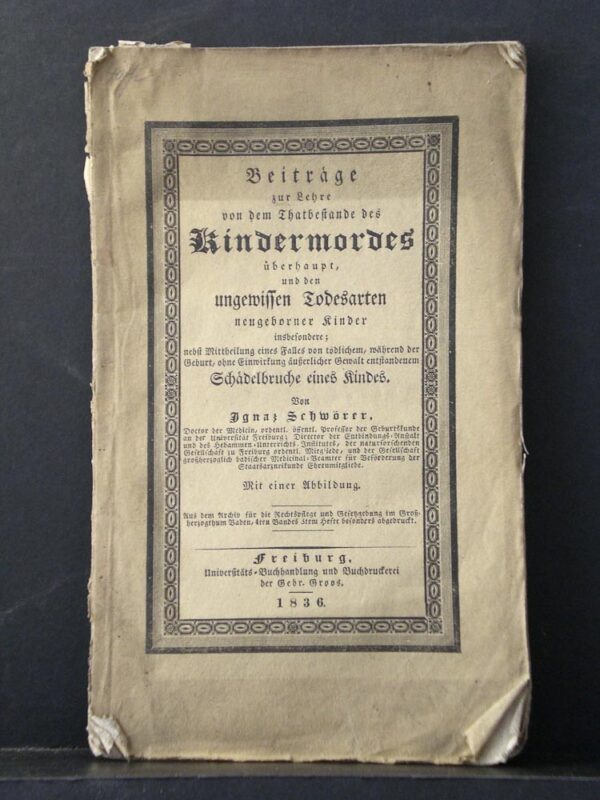 Beiträge zur Lehre von dem Thatbestande des Kindermordes überhaupt (1836)