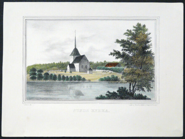Sunds kyrka. Finland framställdt i teckningar (1845)