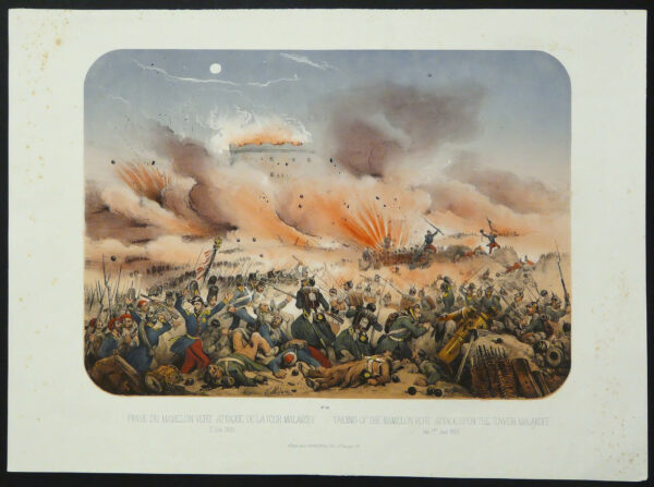 Adam, V.: Taking of the Mamelon vert attack upon the tower Malakoff the 7th. June 1855