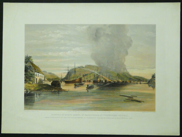 King, Henry B.: Burning by boat's crew's of Magicienne, of twenty-nine vessels, laden with blocks of granite for batteries at Cronstadt, in the bay of Werolax, on the 30th.June, 1855