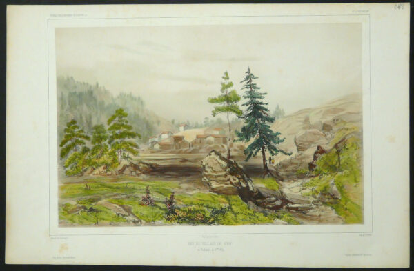 B. LAUVERGNE Vue de village de Kyrö (1842)
