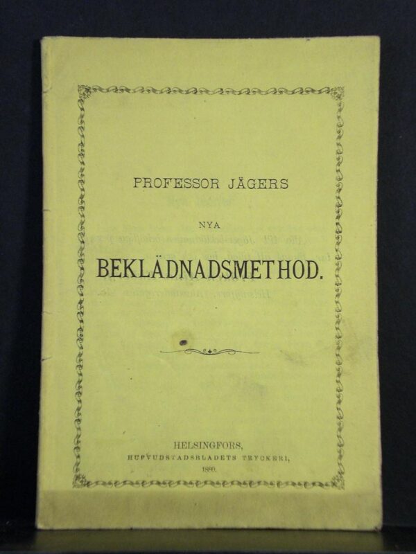 Professor Jägers nya beklädnadsmethod