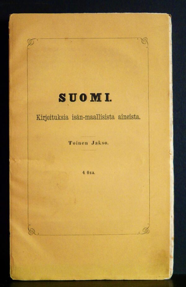 Suomi. Kirjoituksia isän-maallisista aineista (1865)