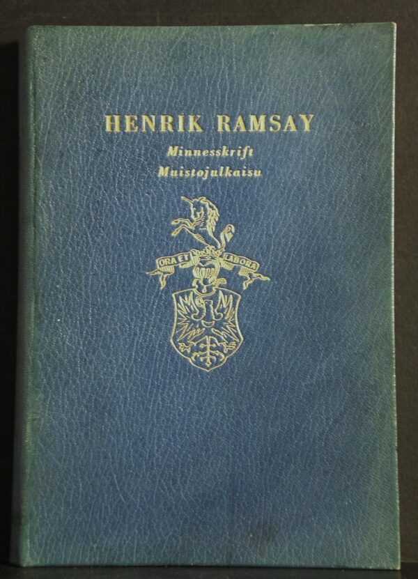 Henrik Ramsay. Minneskrift, muistojulkaisu (1958)