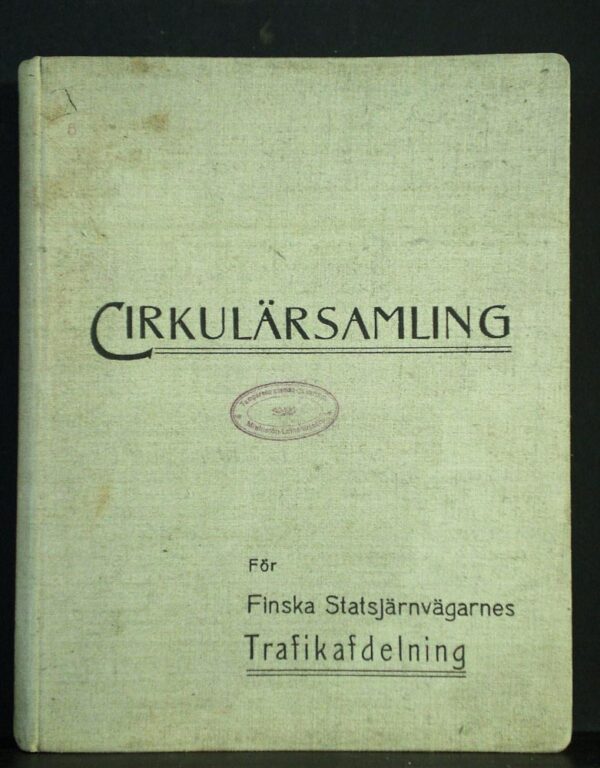 Alfabetisk cirkulärsamling för finska statsjärnvägarnes trafikafdelning 1909