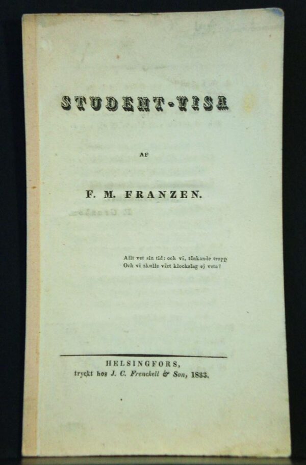Student-visa af F. M. Franzén