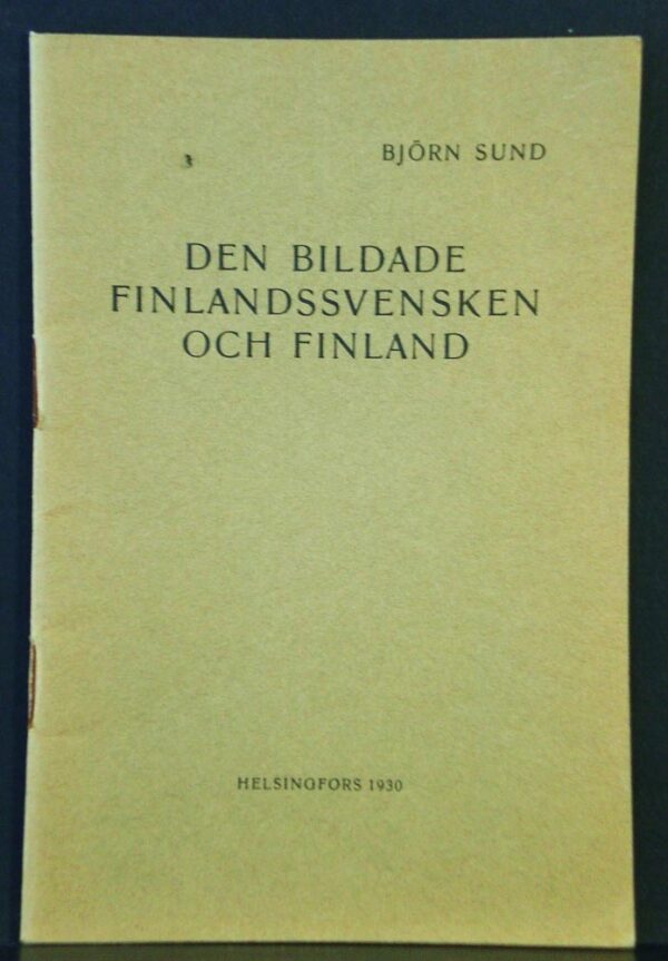 Den bildade finlandssvensken och Finland