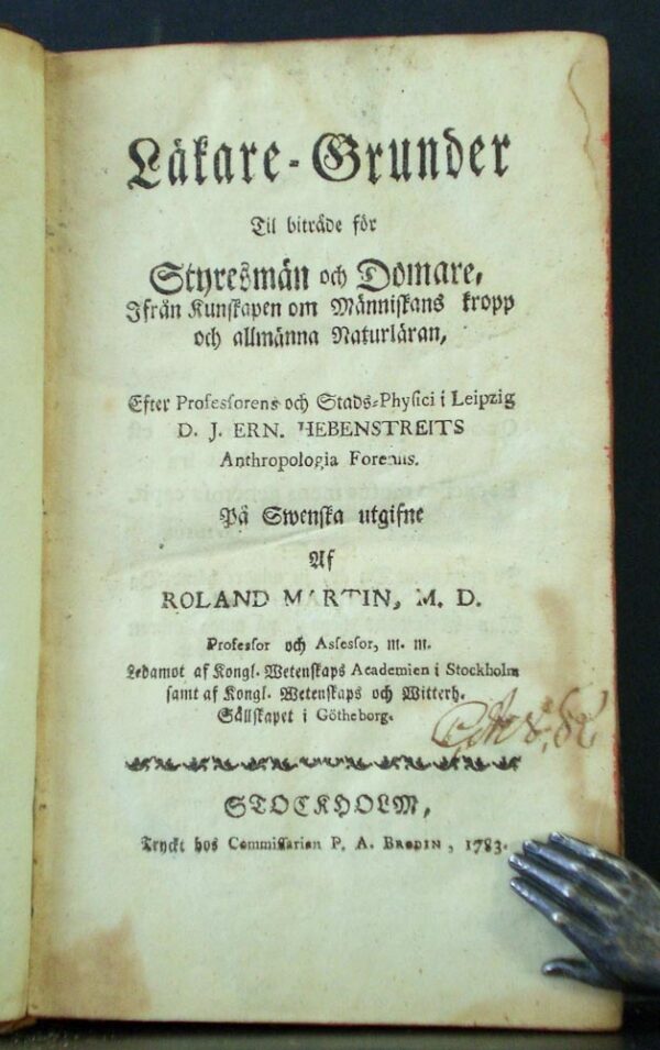 Läkare-grunder till biträde för styresmän och domare (1783)