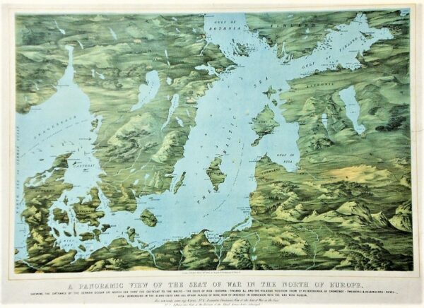 Panoramic view of the Seat of War in the North of Europe (1855)